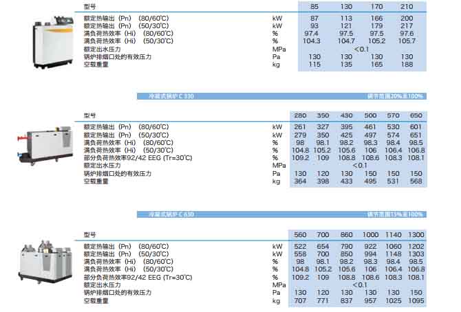 德地氏低氮冷凝锅炉样图